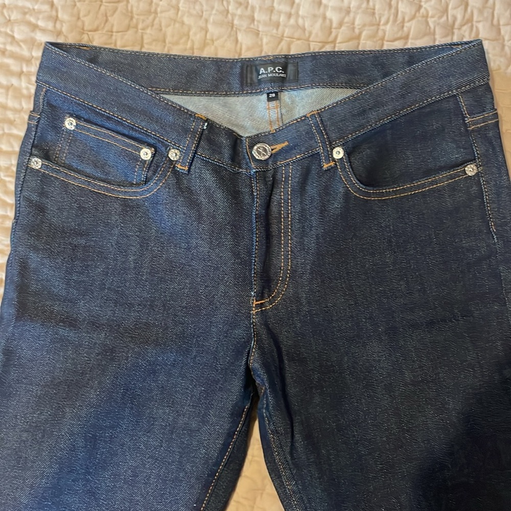 APC Jean Moulant Low Rise Skinny Dark Rinse Jeans Denim 28 / 4